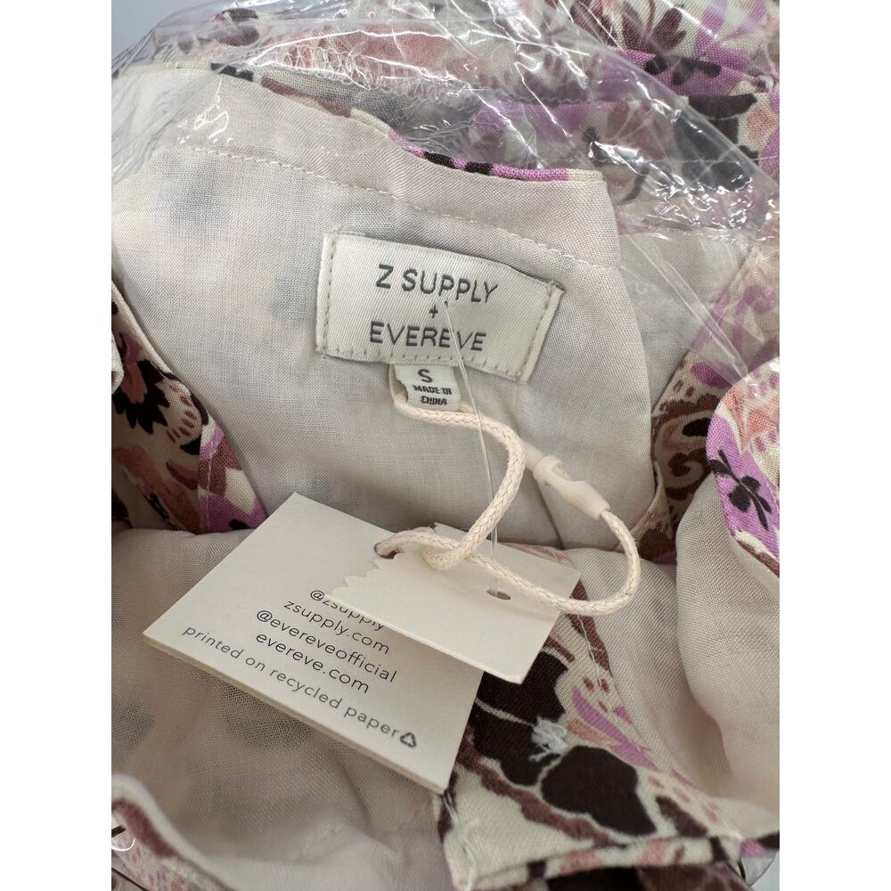 Z SUPPLY x EVEREVE NWT  Evereve Angel Eyes Toile Floral Print Midi Dress // S - Picture 12 of 16
